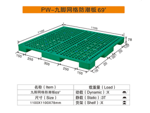 69#九腳網格防潮板